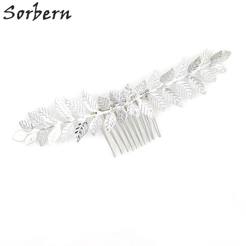 Sorbern Boho Stil Tasarım Düğün Başlığı 2018 Yeni Gelin Tiara Altın İnci Çiçek Düğün Gelin Saç Combs Vintage Kadınlar Saç Aksesuarları