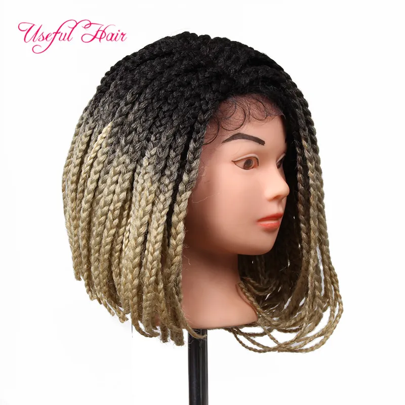 ARRIAAL CADEAU DE NOËL Perruques synthétiques Lace Front tresses Perruques crochet tresses ombre cheveux perruques synthétiques pour les femmes noires perruque de dentelle tressée