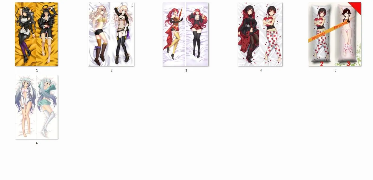 anime RWBY sexy Ruby Rose body pillow case cover soft home decorative hugging body PillowCase Dakimakura2759