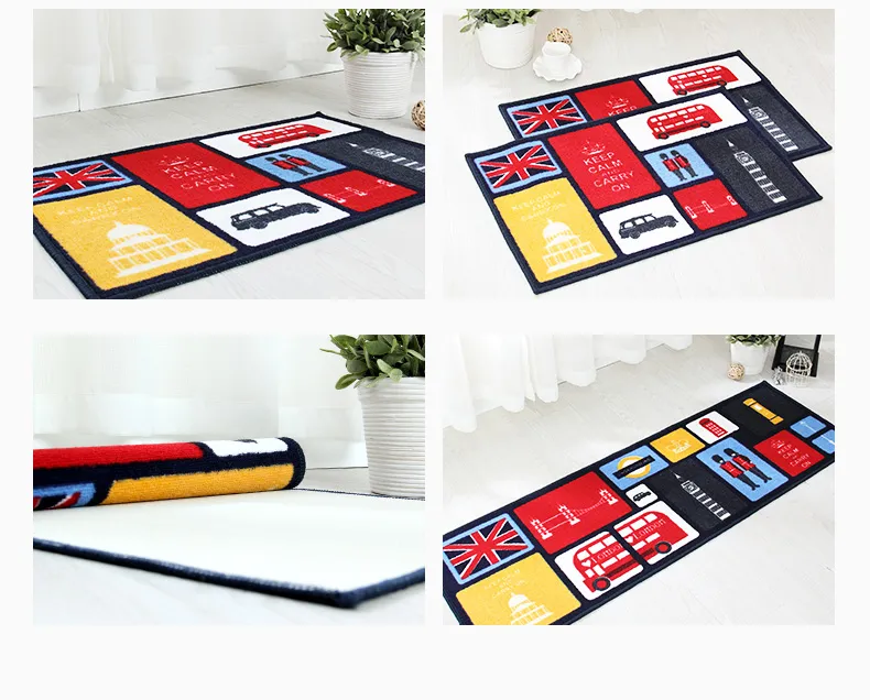 2018 SET KITKEN BATH MATS Carpet Anti Slip Большой коврик для ванной комнаты современный стиль коврик для туалета Alfom17032507652890