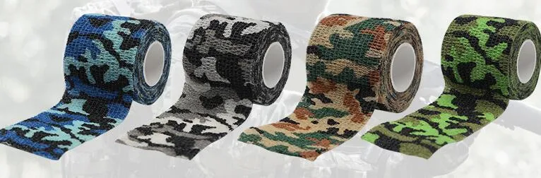 Outdoor Gadgets 5cmx4.5m Army Outdoor Jakt Skytte Verktyg Kamouflage Stealth Tape Vattentät Wrap Durable Ny Ankomst