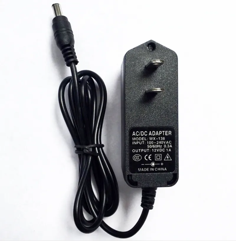 Universal switching ac dc power supply adapter 12V 1A 1000mA adaptor EU/US plug 5.5*2.1mm connector
