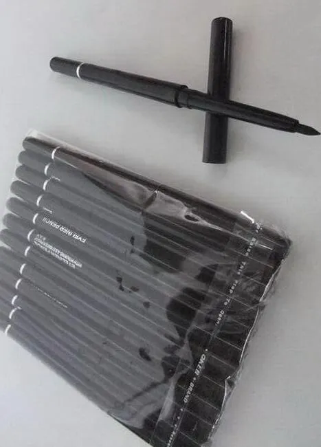 GRATIS VERZENDING goede kwaliteit Laagste Bestverkopende goede verkoop NIEUWSTE Make-up Automatische roterende en telescopische waterdichte eyeliner zwart * bruin