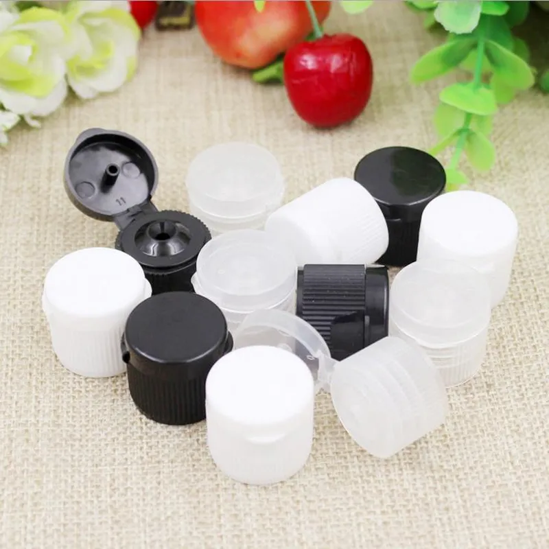 5ML 10ML Mini Plastic Cosmetic Empty Bottle with Flip Cap Essential Oil Cream Sample Packaging Container Bottles F2017311