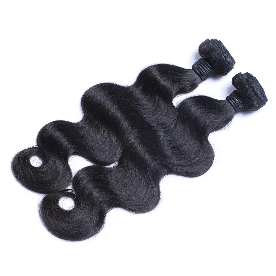 브라질 바디 웨이브 버진 인간의 머리카락 처리되지 않은 레미 헤어 weaves double wefts 100g / 번들 2Bundle / lot 헤어 익스텐션