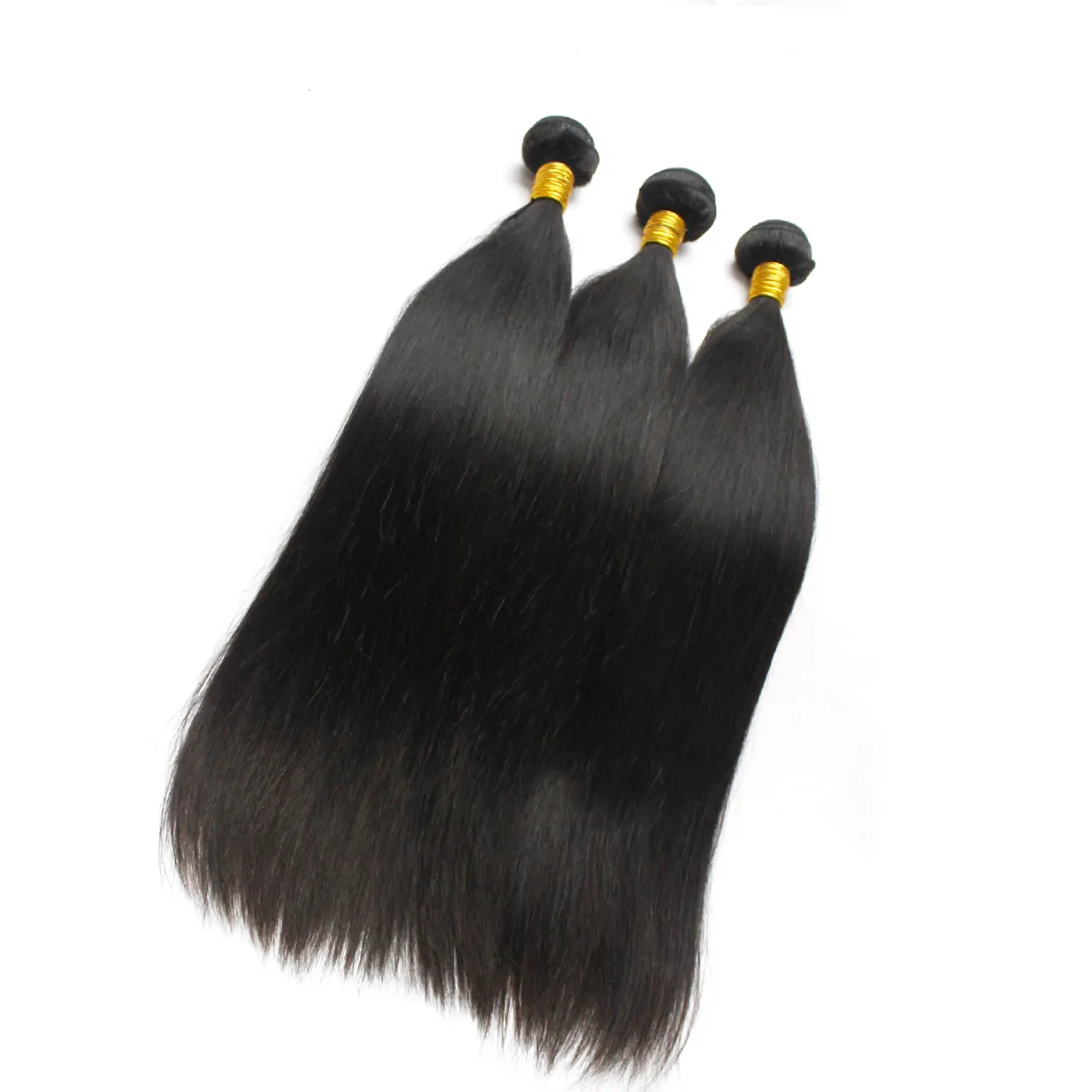 10 Pacotes / lote Fábrica Atacado Macio Cabelo Liso Brasileira Tece 100 Extensão Do Cabelo Humano Remy 1B Natural Preto Completo Peruano Virgem cabelo