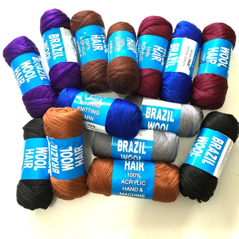 brazilian wool hair yarn for braiding