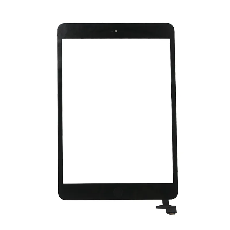 100% neuer Touchscreen-Glasscheibe mit Digitalisierer mit IC-Anschluss-Tasten für iPad Mini 2