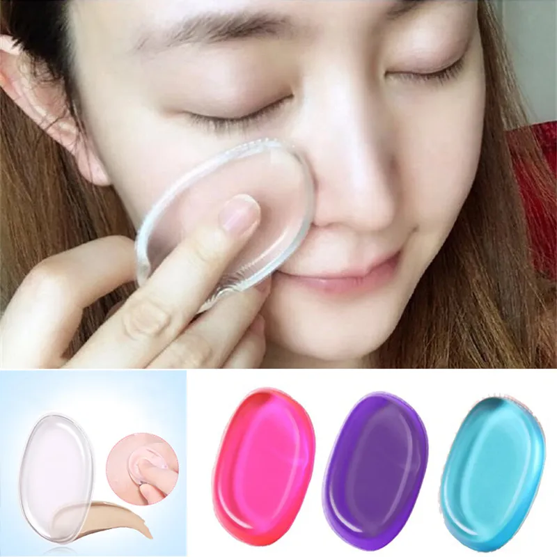 Hot Cosmetico Spugna in silicone Blender Quick Clean Soft Spugne per il trucco Puff Flawless Facial Make up Tools