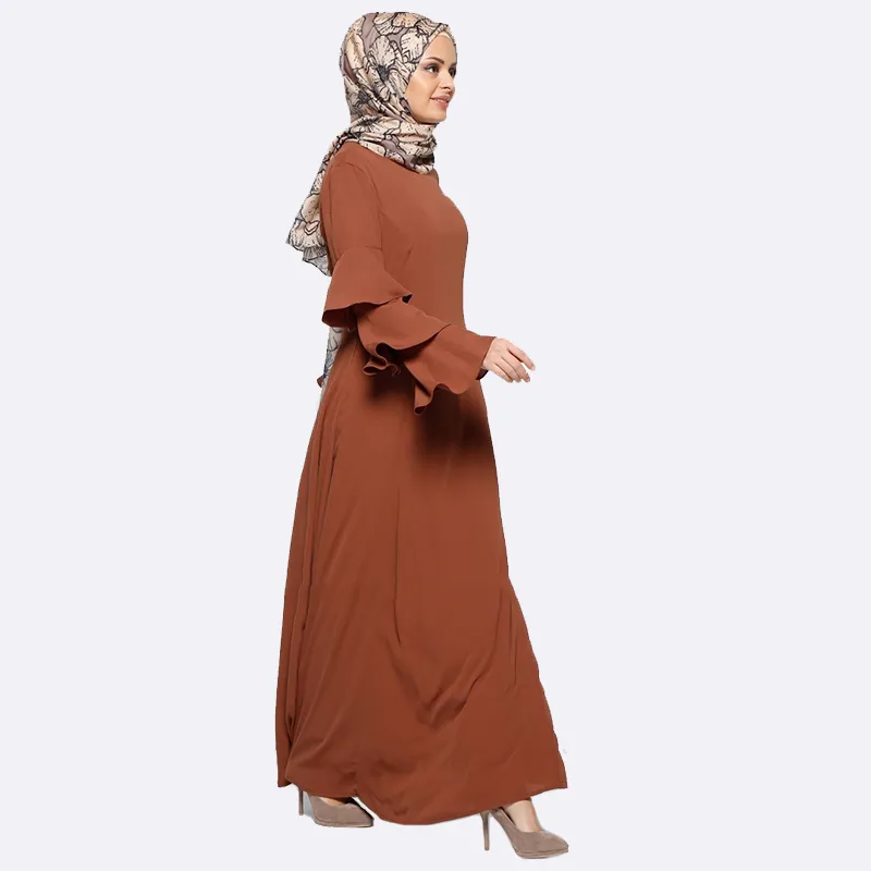 Long Abaya Dress for Muslim Women with Speaker Sleeves in Polyester and  Hemp Material Black Purple Red Brown from Dhgate Ethnic Clothing - price  23.52