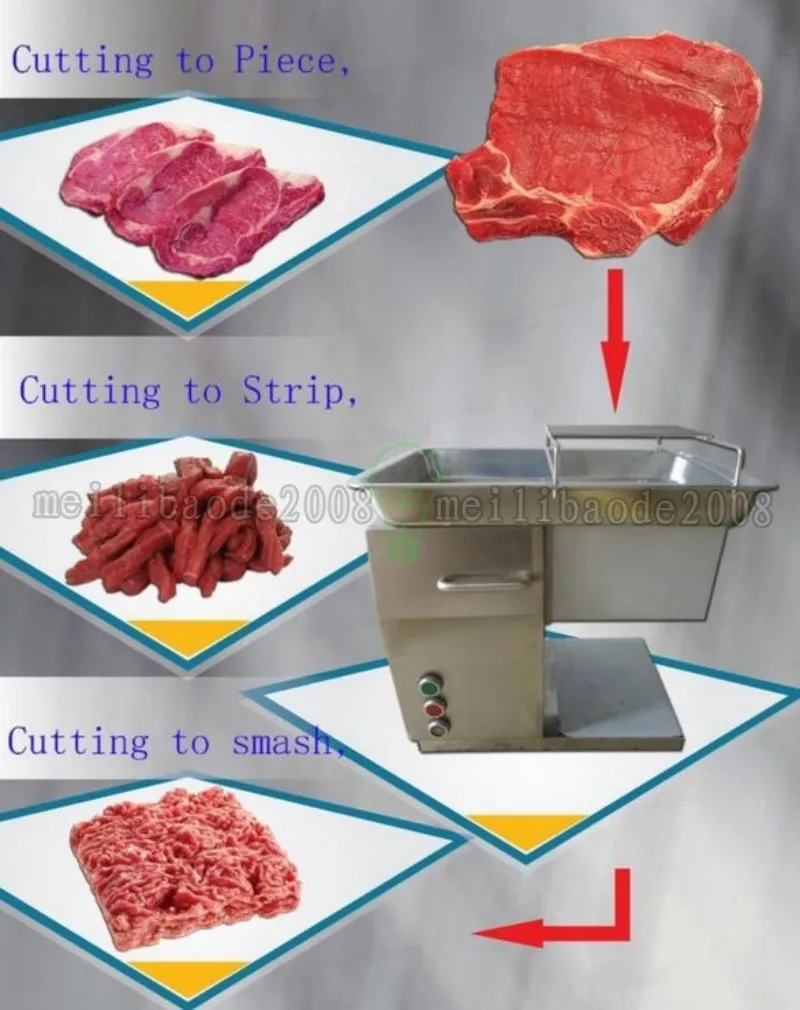 新しい110V QXスライサーミートカッター食品加工機器肉切断機はレストランで広く使用されています