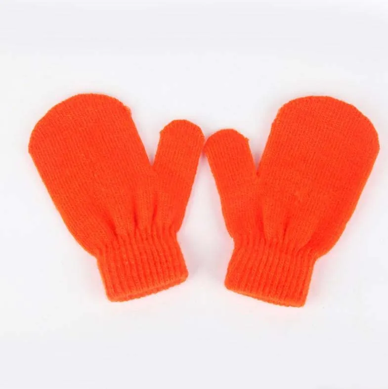 Winter new baby full finger gloves 5 kinds of color glove knitting warm soft gloves for boys and girls children Winte gloves wholesale