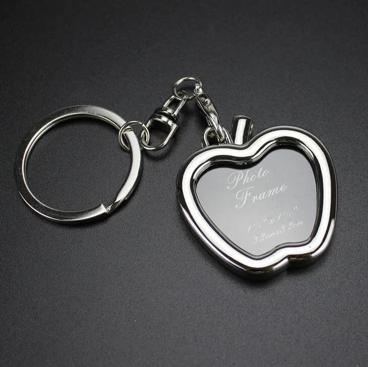 Hot sale Creative couple picture frame personality love key chain photo key ring customization KR013 Keychains a 