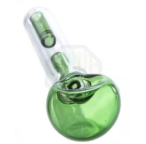 Dikke handgreep Glaspijp Smoking Pijp Zwart Lepel Bubbler Hybrid Spill Proof Zwart Bubbler Pipes