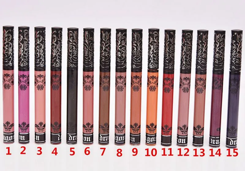 Wieczna cieczy Szminka Matowa Lipstick Lip Gloss 6.6ml / 0,22 OZ 15 Kolor Wysokiej jakości DHL Darmowa Wysyłka