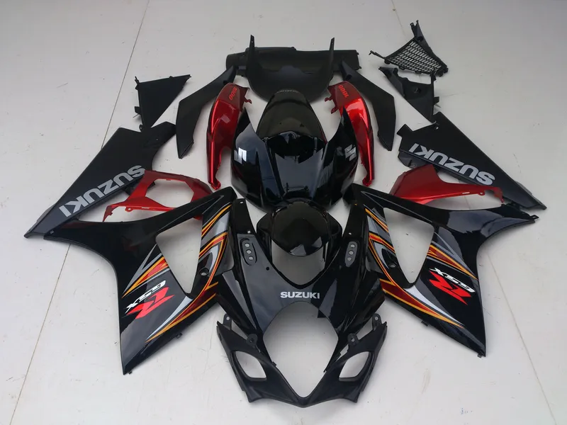 Kit de justo para Suzuki GSXR1000 07 08 Vinho Vermelho Black Motorcycle Fairings Set GSXR1000 2007 2008 OT01