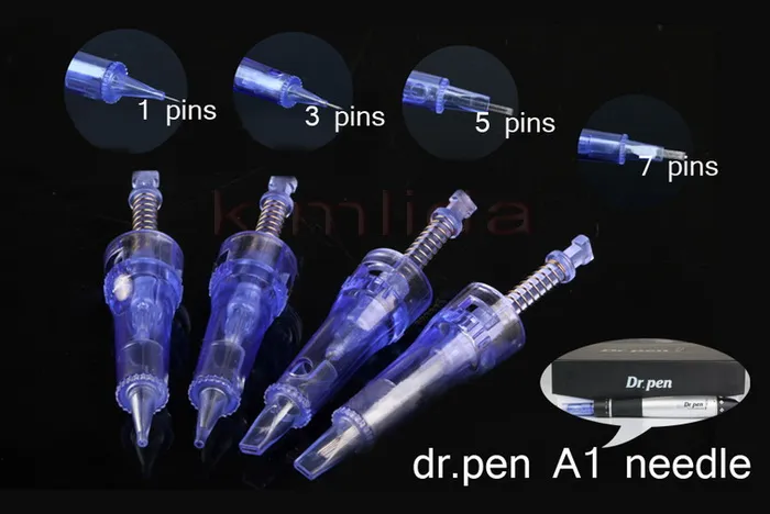 A1-C Dr. Pen 바늘 카트리지 Derma Pen Microneedle 롤러 시스템 조정 가능한 바늘 길이 0.25mm-3.0mm derma Stamp 50 개/몫