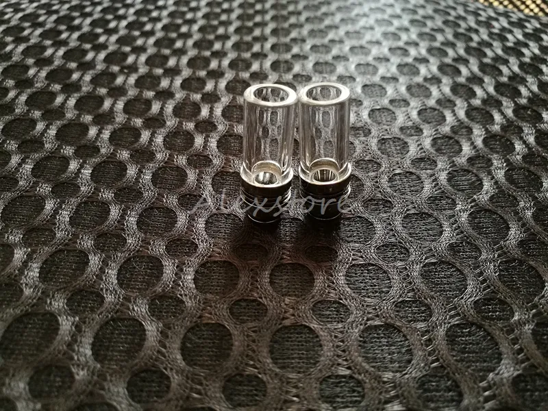 2 Stijlen Pyrex Glas Roestvrij Staal 510 Drip Tips Lange Drip Tip Mondstuk Clear Schuine Boring Driptip voor RBA RDA Tank