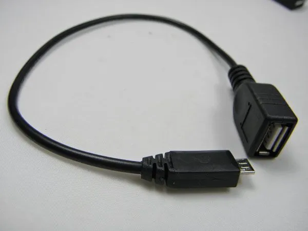 높은 품질 플러그 남성 마이크로 5pin 여성 USB OTG 호스트 데이터 케이블 GS2 GS II I9100 MOTO XOOM TG01 무료 배송 HKPAM CPAM / 