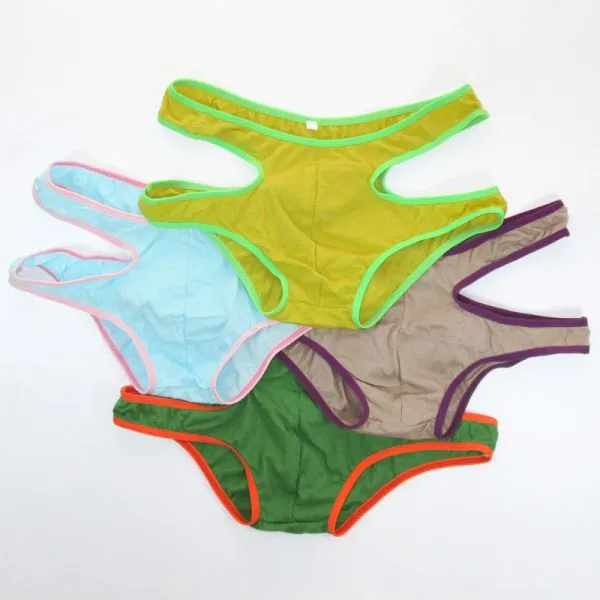 Heren katoen undies fashional slipje dunne zachte comfort heren ondergoed G211C kleurrijke sexy trunks bokser slips