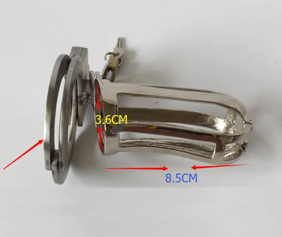 Регулируемый диаметр кольца целомудрийный ремень для блокировки пениса из нержавеющей стали
