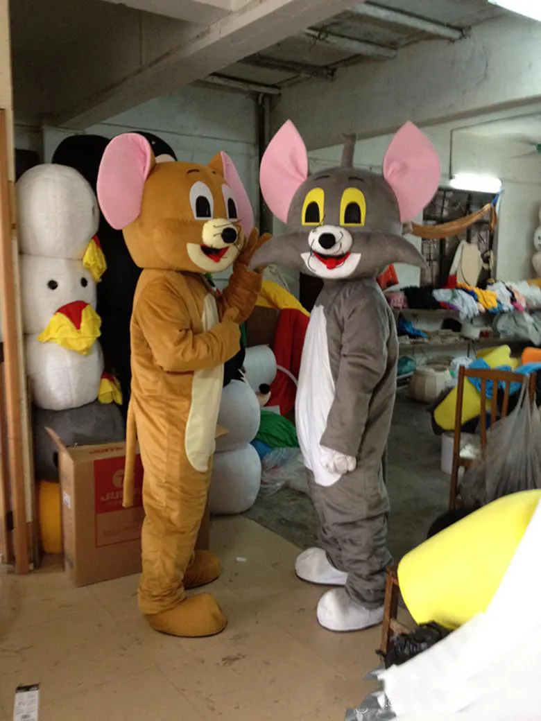 2018 Wysoka jakość Tom i Jerry Cartoon Doll Mascot Costume 187s