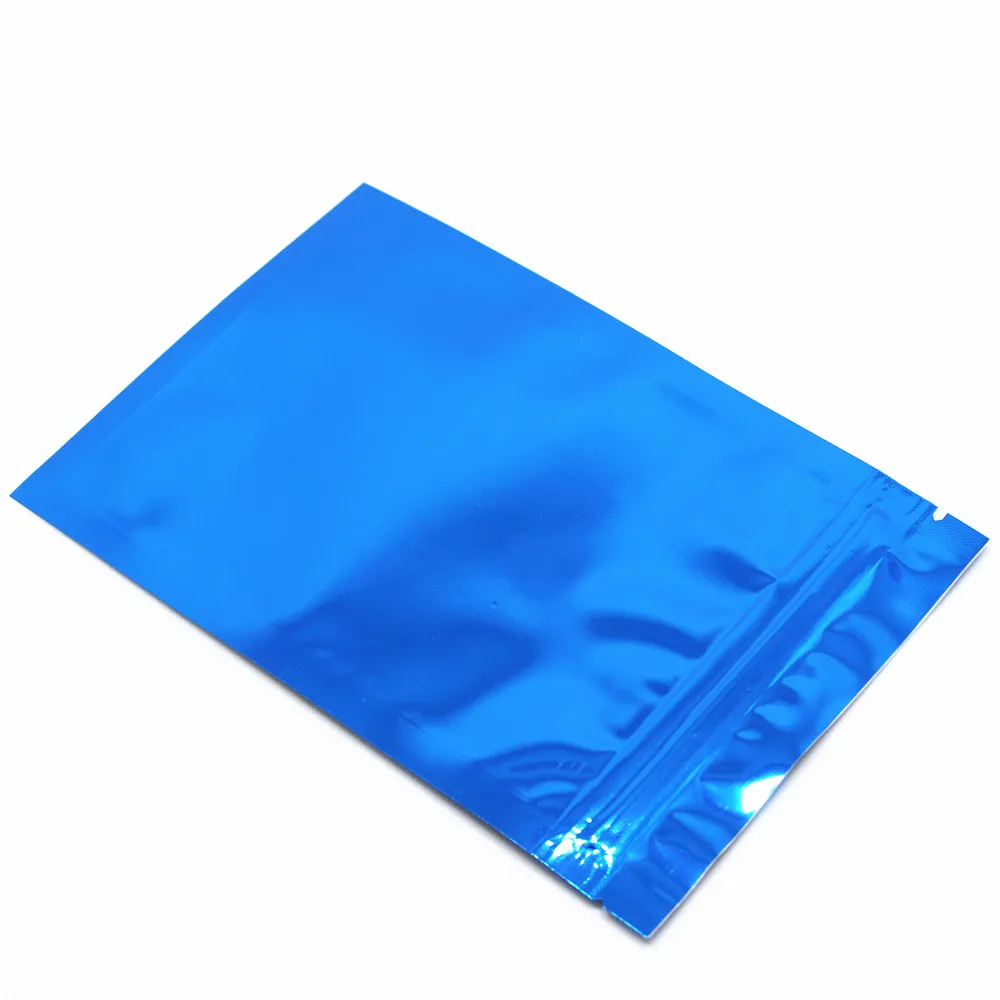 / Çok 10x15cm Alüminyum Folyo Fermuar Kilit Kendinden Sızdırmazlık Çanta Mylar Folyo Gıda Saklama Poşetleri Packaging