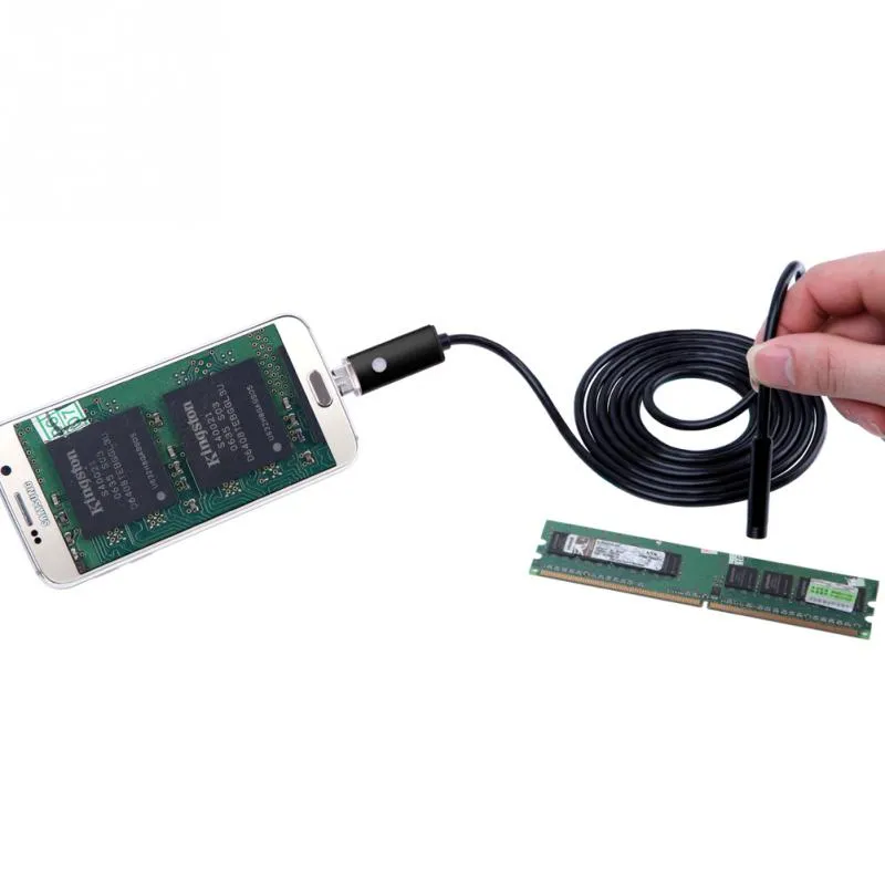 2MP endoscoop 2m 7 mm lens USB IP67 Waterdichte inspectiecamera 6led Borescope Snake Video Cam voor Android OTG UVC258P