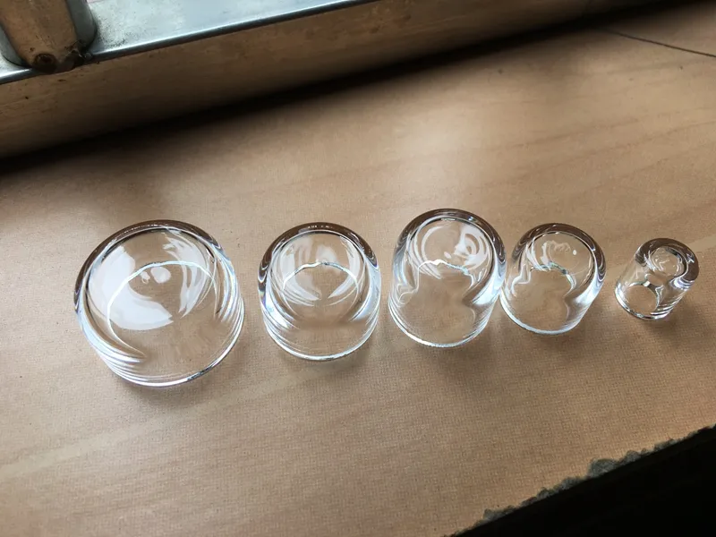 New Design Quartz Insert Bowls 10mm 15mm 18mm 20mm 25mm Flat Top Bottom Thermal Skillet Quartz Phat Bowl Insert Drop for L XL XXL 8892179