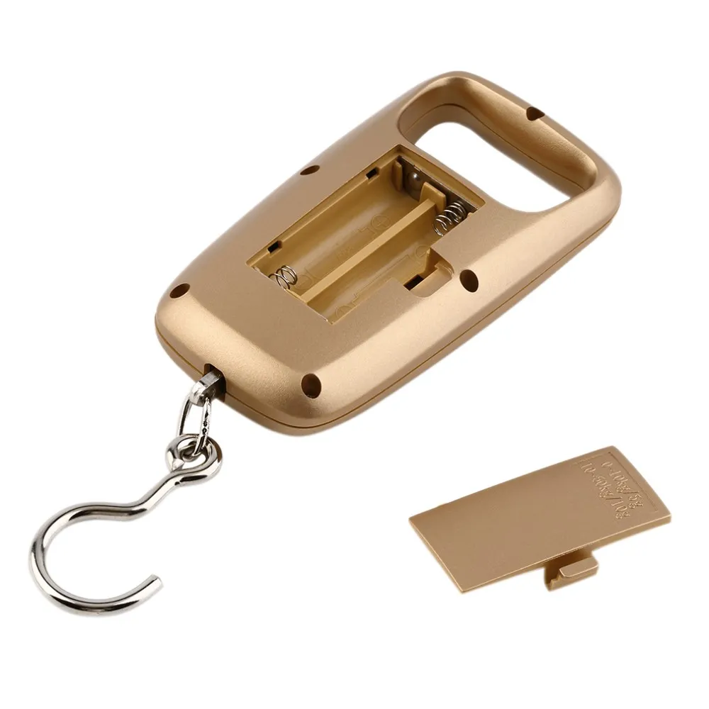Мини-виситель веса карманные портативные 50 кг ЖК-дисплей для багажа багажного багажа Увеличение рыболовных крюков Электронные масштабы для измерения веса