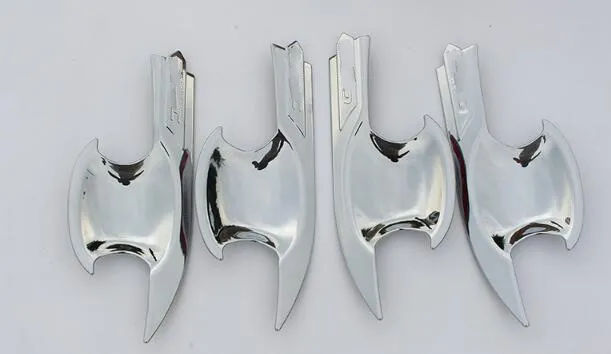 Haute qualité ABS chrome 8 pièces poignée de porte de voiture décoration protection couverture 4 pièces poignée de porte bol avec logo pour Honda CIVIC 201620202878901