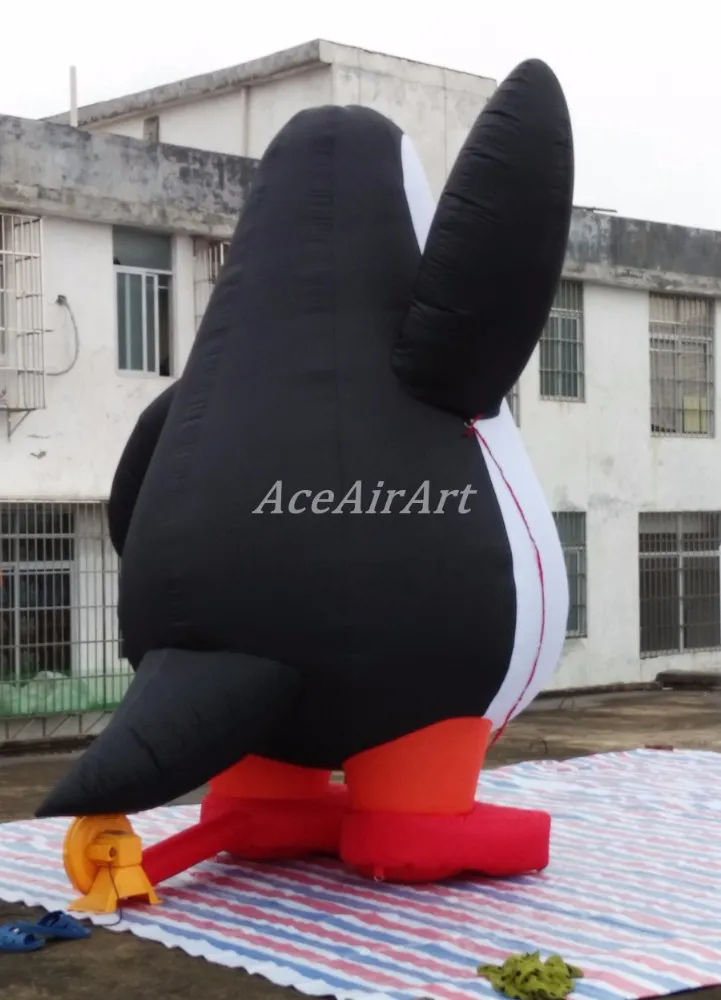3m h ou tamanho de balão gigante de tamanho personalizado Modelo de pinguim inflável de pinguim de madagascar para publicidade