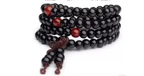 1000 stücke 108*8mm Echte Natürliche Sandelholz Perlen Buddha Malas Armband Gesunde Schmuck Mann Handgelenk Mala Halskette bowknot Armbänder 5 Farben