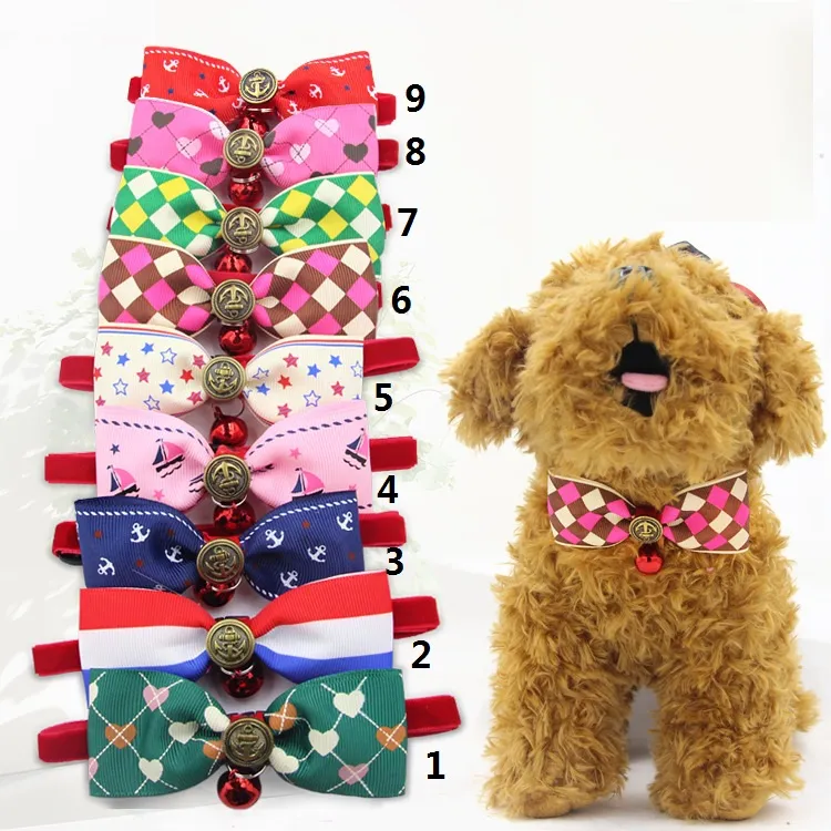 Dostawy Pet Sukienki Dog Regulowane Psy Koty Krawat Dog Odzież Dog Bow Urocza Urocze Kochanie Grooming Dog Dog Neck Szyi