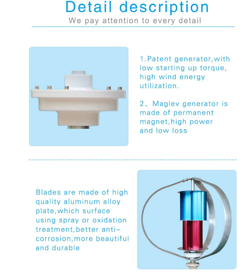 Turbine éolienne 200w 200watts, 3 phases ac 12v 24v, démarrage vertical avec faible vitesse du vent, grande qualité, livraison gratuite