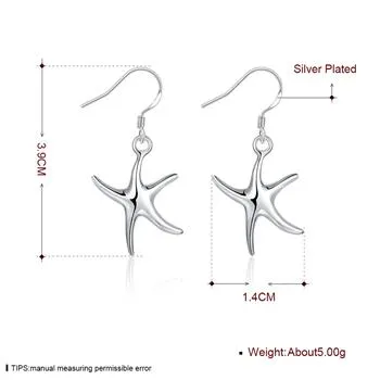 Wholesale - lowest price Christmas gift 925 Sterling Silver Fashion Earrings E062