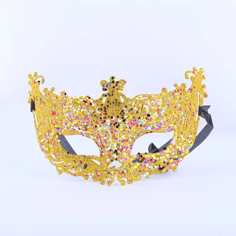 The new hollow small fox gold powder chip high - end fancy dress show mask wedding photography supplies PH043 as your needs