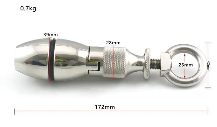 Large Metal Butt Plug Adjustable Open Close Design,... From Alinaluo,  $109.83