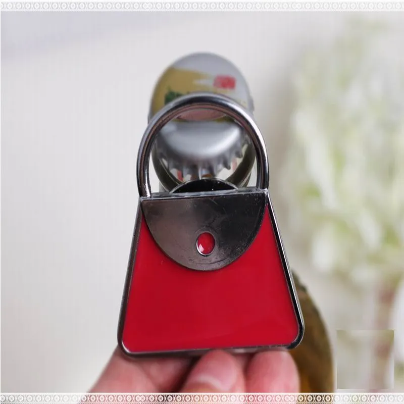 Fashion Red Handbag Bottle Opener winne beer opener Delicate Gift Box Packing Wedding & Party Gift Souvenirs