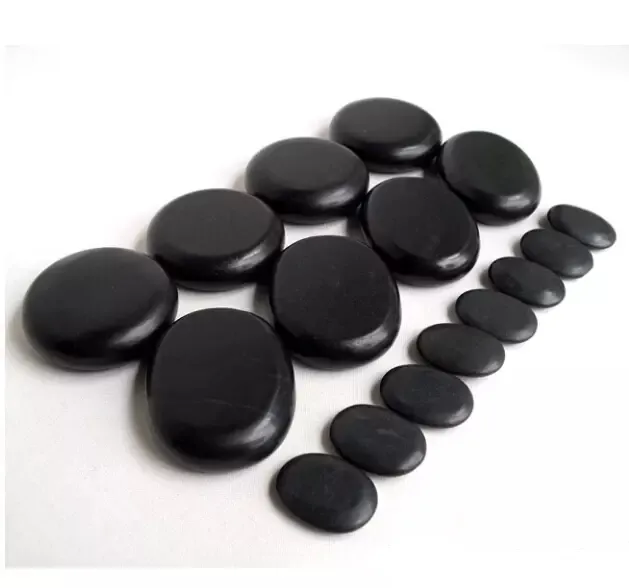 massage stones massage natural energy massage stone set hot spa rock basalt stone 