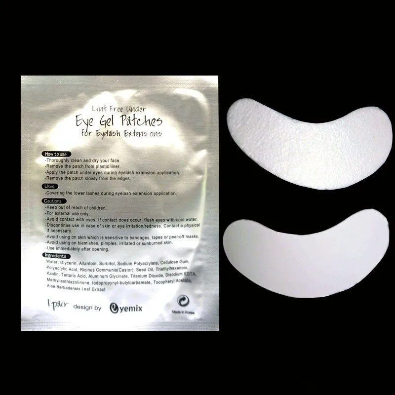 Wholesale-New thinest 60 pairs silk eye pads under eye patch eyelash extension lint free eye pads