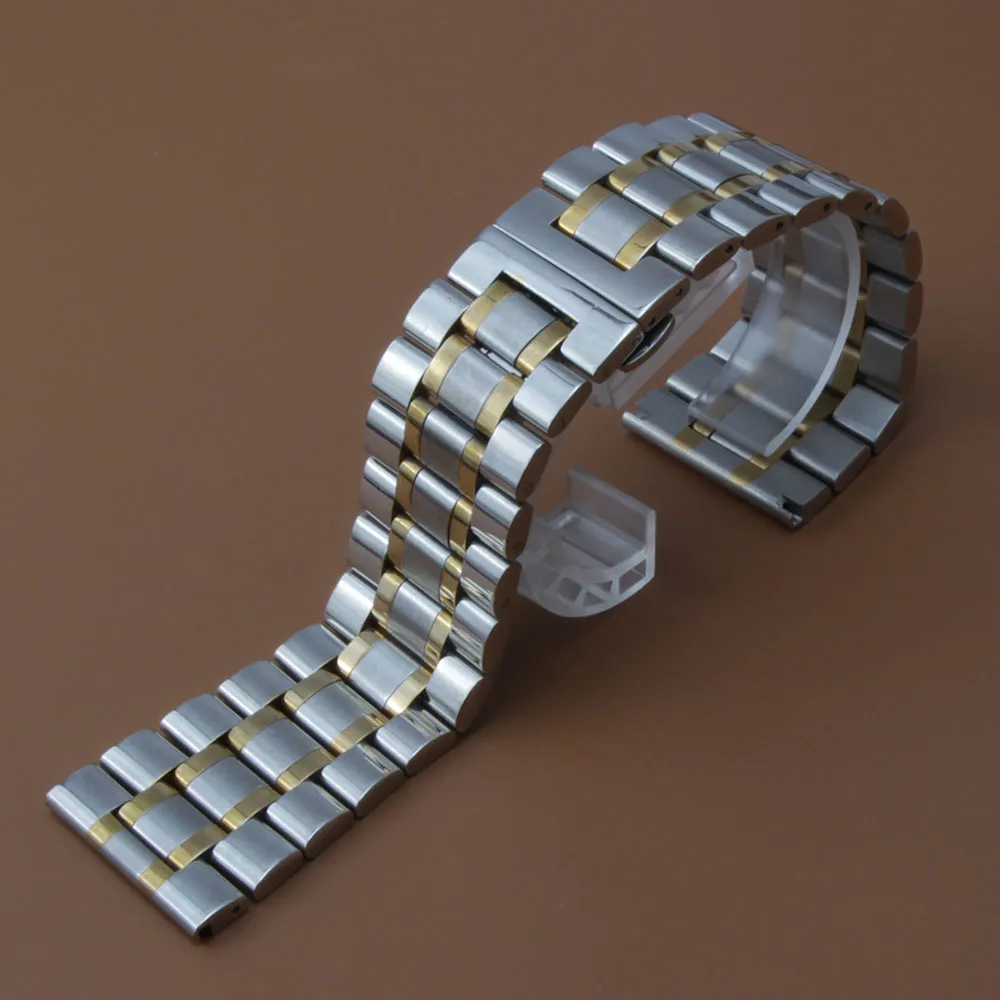 Bracelet Montre Acier Inoxydable 22mm - Bicolore - Diloy - Neuf Sans étiquette
