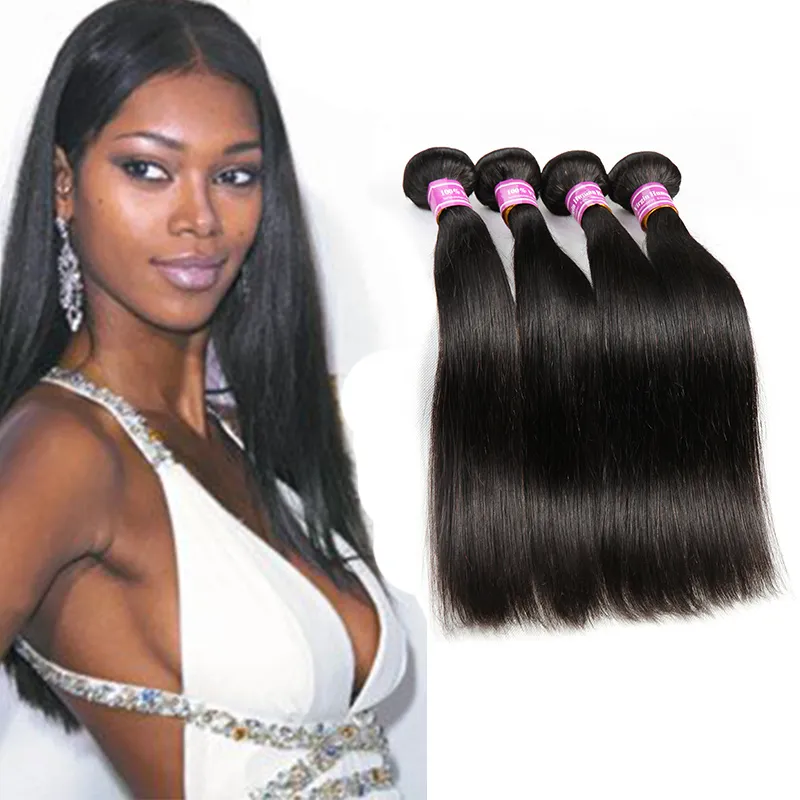 Cambodian Mongolian Indian Peruvian Malaysian Brazilian Hair Bundles Natural Human Hair Weaves Straight Unprocessed Wholesales Hot Big Sales