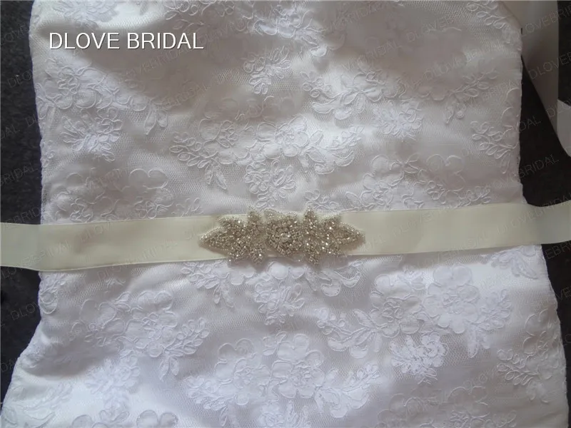 Real po alta qualidade strass cristais cinto de casamento feito sob encomenda acessório de noiva casamento baile noite faixas gravata backs5246330