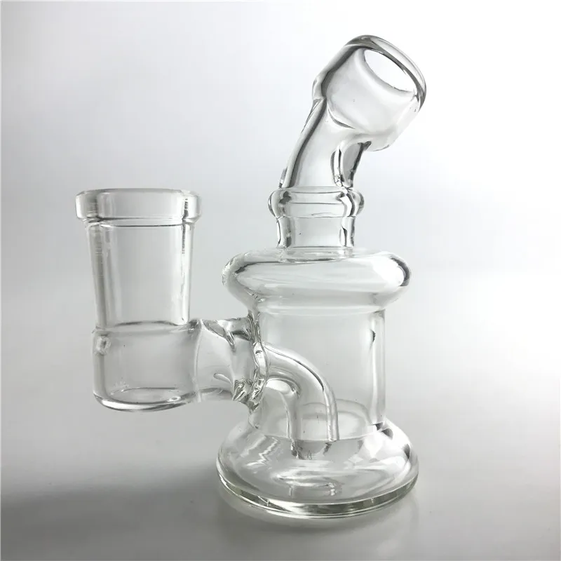 Mini Oil Rigs Glas Bong Dik Clear Glass Hand Pipes 3.2 Inch Bongs Pyrex Glass voor roken