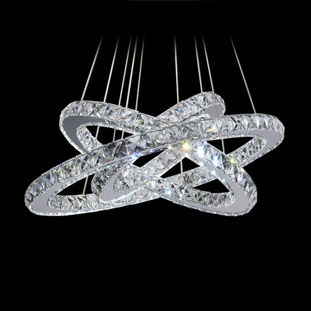 Modern Chandeliers Crystal Diamond Ring LED Crystal Chandelier Light
