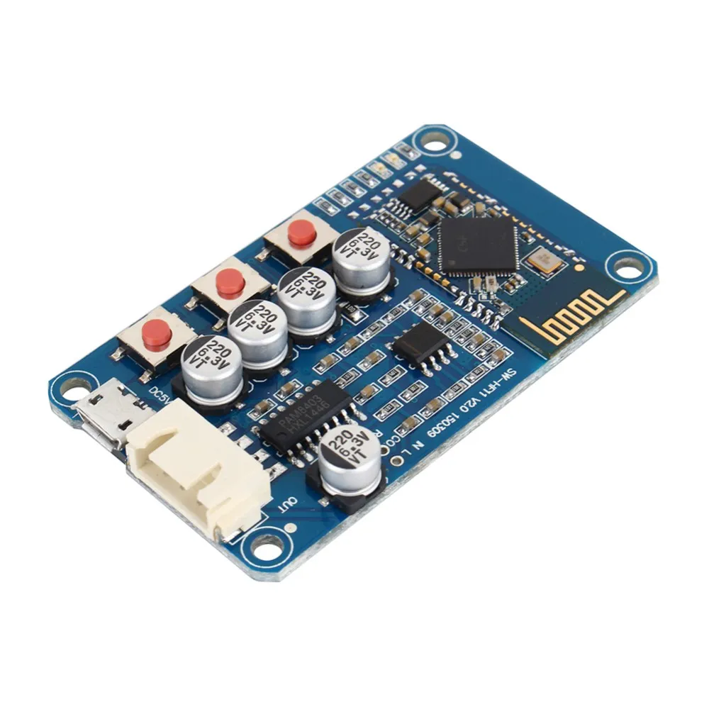 Bluetooth 4.0 Receiver Stereo Audio Amplifier Board Mini USB Digital ...