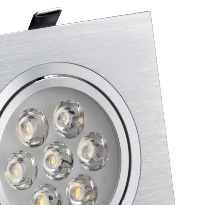 21W LED-ceilling ljus, dimbar LED downlight, hög effekt, rektangulär, justerbar vinkel, tre lampor, garanti 2 år, SMDL-5-112