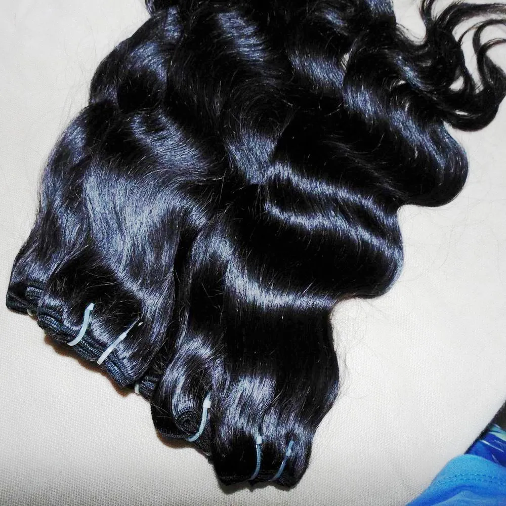 20 шт. лот, полкило, обработанные перуанские объемные человеческие волосы, переплетаются целиком, Vendors8139350
