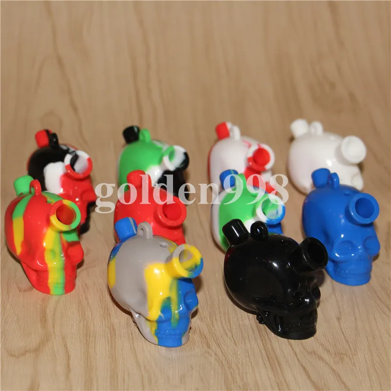 kits de néctar de silicone de crânio de narguilé com DOMELE sem 10mm machos ti ode ode ilosfilos de óleo de vidro Bubbler Mini Bong Dhl